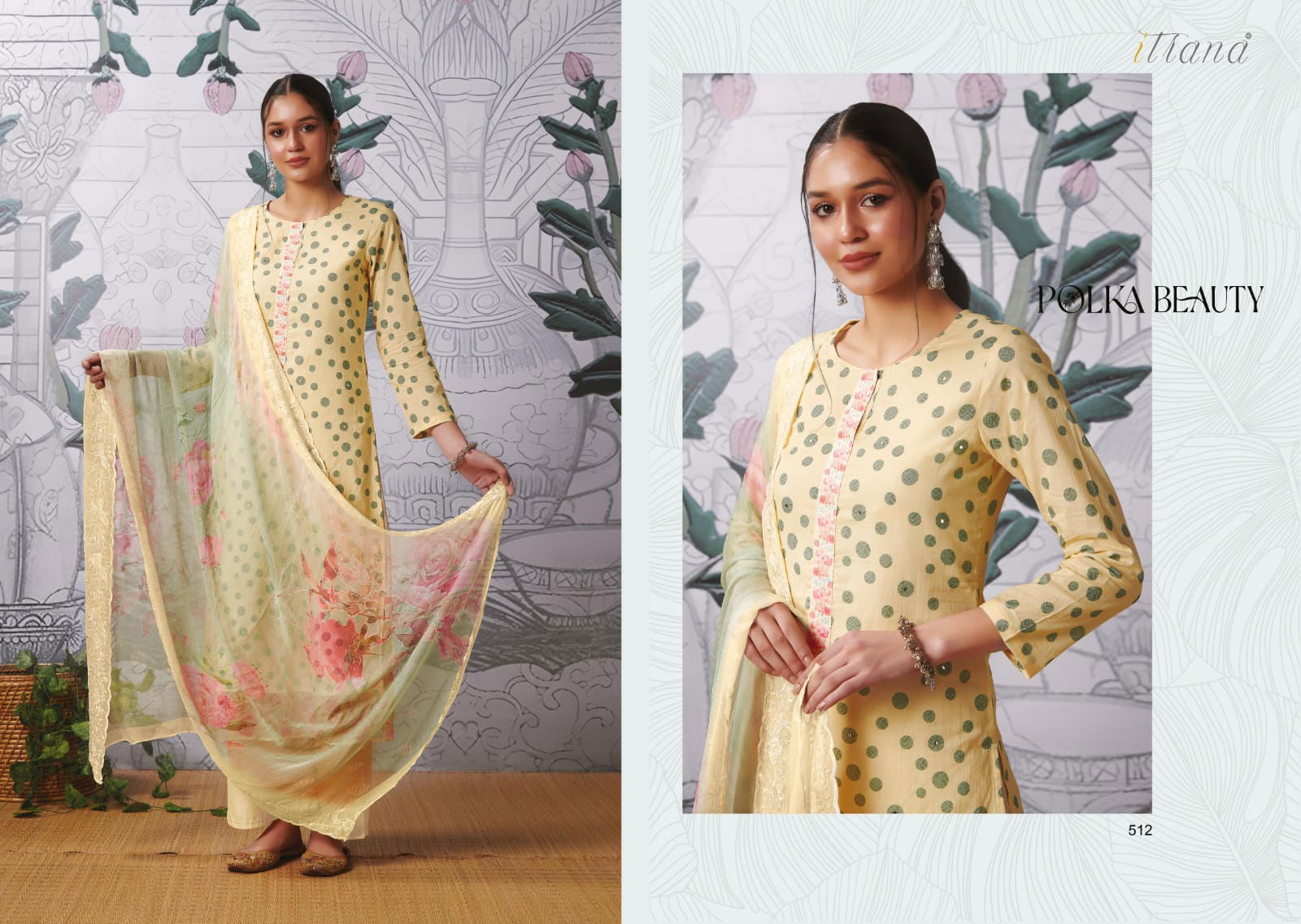 Polka Beauty By Itrana Cotton Salwar Suits Catalog